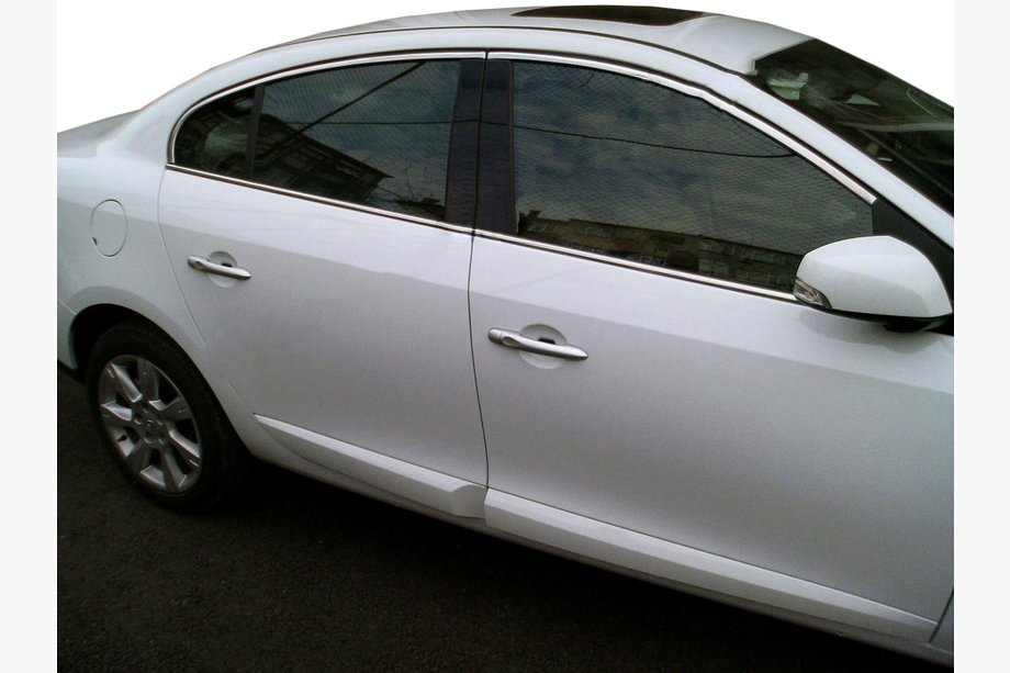 Renault Fluence 2009-2016 гг. Верхние молдинги окон нержавейка (4 шт) Image