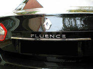 Renault Fluence 2009-2016 гг. Накладка из нержавеющей стали над номером фото 1