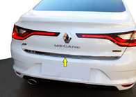 Renault Megane IV 2016-2025 гг. Накладка на багажник нержавейка (Sedan) OmsaLine - Итальянская Нержавейка фото 1