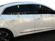 Renault Megane IV 2016-2025 гг. Полный комплект окантовки окон (Sedan, 12 шт., нержавейка) Carmos - Турецкая Нержавеющая Сталь фото 2