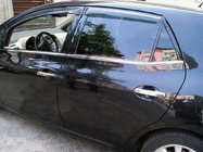 Toyota Auris 2007-2012 гг. Молдинги на стекла (4 шт, нержавейка) Carmos - Турецкая Нержавеющая Сталь фото 1