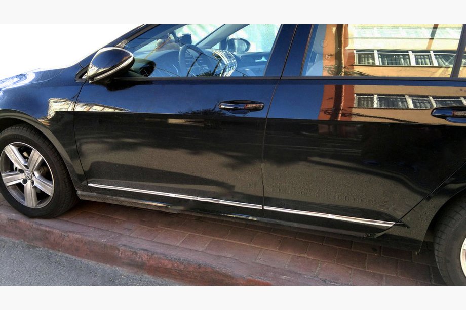 Volkswagen Golf 7/E-Golf 2012-2020 гг. Молдинги дверей нержавейка (4 шт.) Image