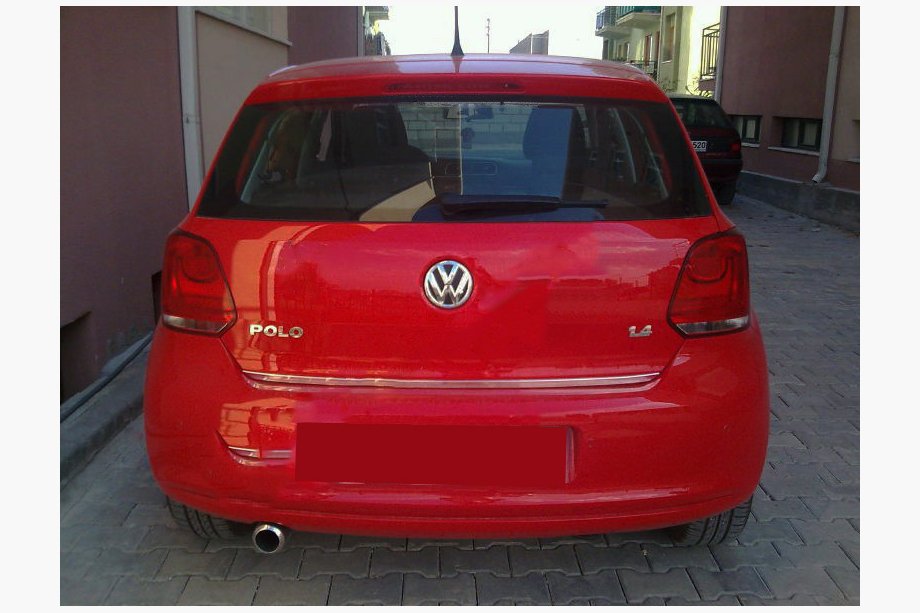 Volkswagen Polo 2010-2017 гг. Накладка на багажник HB нержавейка Image