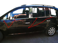 Volkswagen Touran 2010-2015 гг. Наружные молдинги окон нержавейка (8 шт) Carmos - Турецкая Нержавеющая Сталь фото 1