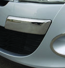 Renault Megane III 2009-2016 гг. Углы переднего бампера из нержавеющей стали 2008-2011 фото 2