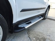 Skoda Yeti 2009-2017 гг. Боковые Подножки Bosphorus OLD Серые (2 шт., Алюминий) фото 3