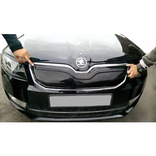 Зимняя накладка на решетку радиатора (2013-2017) Skoda Octavia III A7 2013-2019 гг. фото 3