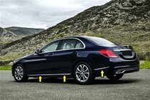 Mercedes C-class W205 2014-2021 гг. Накладки на молдинги V1 нержавейка фото 1