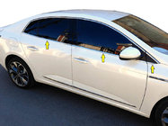 Renault Megane IV 2016-2025 гг. Нижние молдинги окон нержавейка 6шт Sedan фото 1