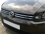 Volkswagen Caddy 2010-2015 гг. Хром накладки на решетку (узкая модель) фото 1