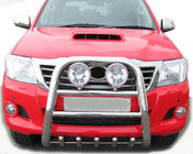 Toyota Hilux 2006-2015 гг. Кенгурятник QT007 (нержавейка) фото 1