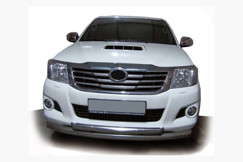 Toyota Hilux 2006-2015 гг. Передняя защита ST014-1 (нерж. сталь) Image