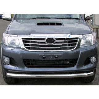 Передняя защита ST008 (нержавейка) Toyota Hilux 2006-2015 гг. фото 1