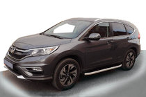 Honda CRV 2017-2022 гг. Боковые пороги Fullmond (2 шт., алюминий) фото 2
