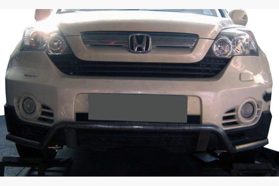 Honda CRV 2007-2011 гг. Передняя защита ST016 (нержавейка) Image