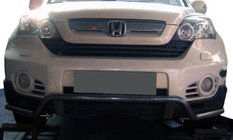 Honda CRV 2007-2011 гг. Передняя защита ST016 (нержавейка) фото 1
