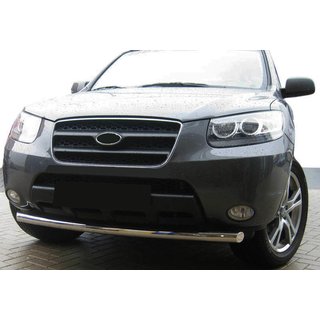 Передняя защита ST008 (нержавейка) Hyundai Santa Fe 2 2006-2012 гг.