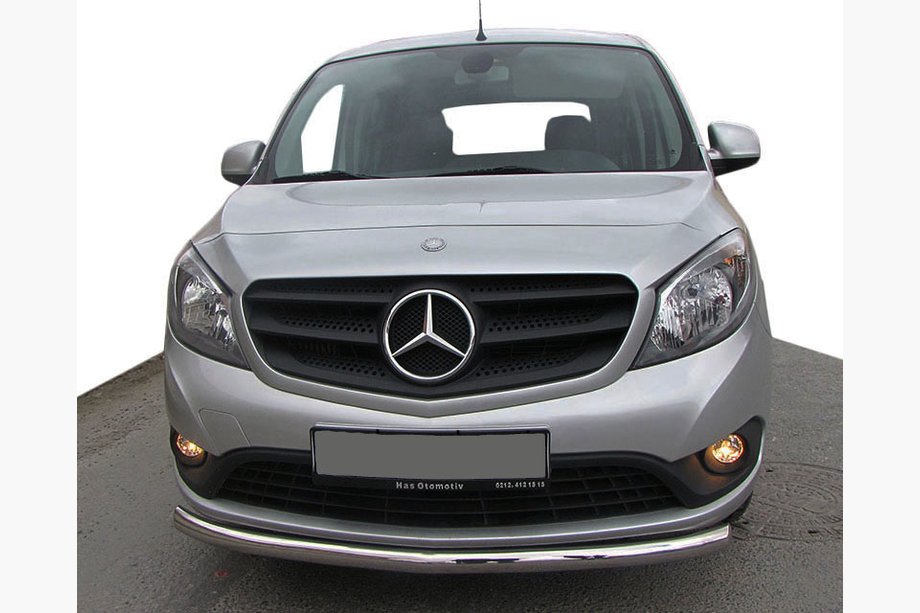 Mercedes Citan 2013-2021 гг. Передняя защита ST008 (нержавейка) Image