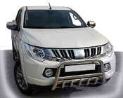 Mitsubishi L200 2015-2024 гг. Кенгурятник WT003 (нержавейка) фото 1