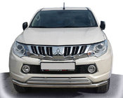 Mitsubishi L200 2015-2024 гг. Передняя защита ST014 (нержавейка) фото 4