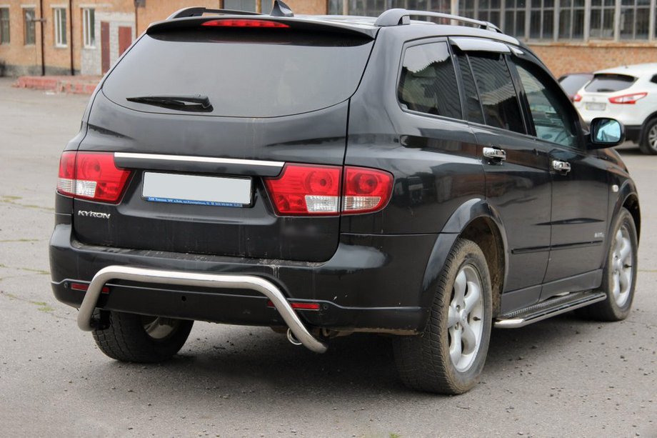 SsangYong Kyron 2005-2014 гг. Задняя дуга AK007 (нерж сталь) Image