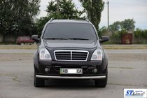 SsangYong Rexton I 2001-2017 гг. Передняя защита ST008 (нержавейка) фото 3