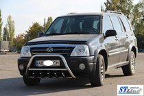 Suzuki XL7 1998-2006 гг. Кенгурятник WT003 (нержавейка) фото 3