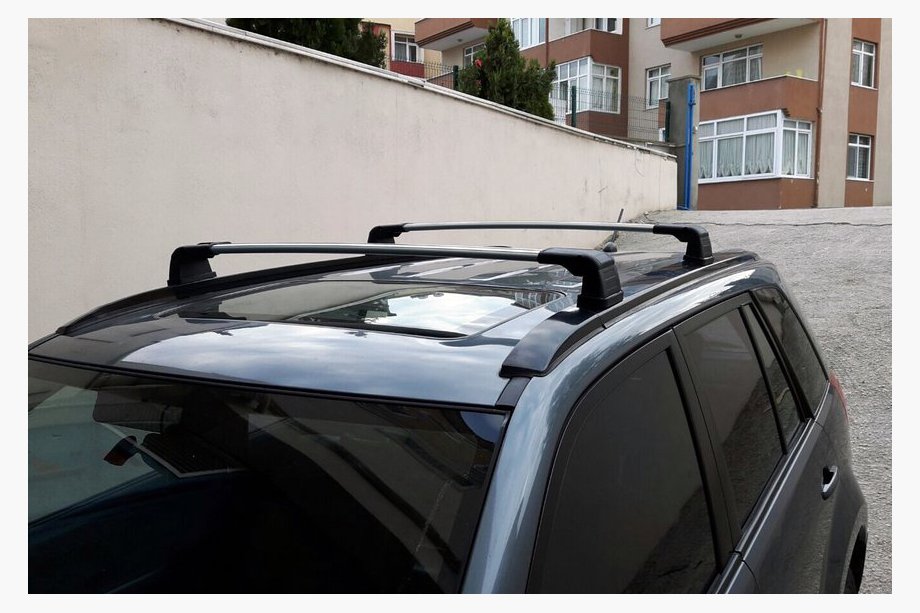 Suzuki Grand Vitara 2005-2017 гг. Багажник на штатные места крепления (2 шт) Серый Фото 5