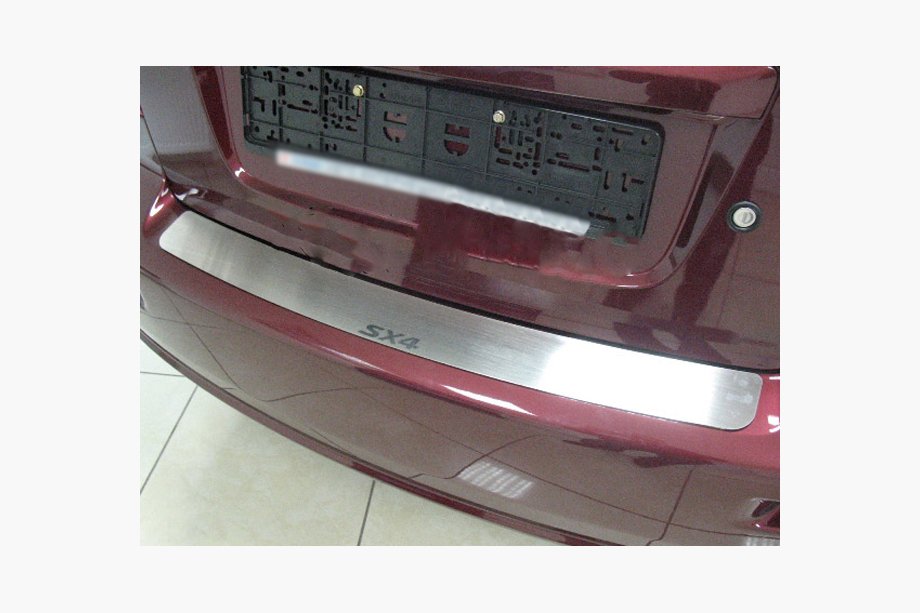 Suzuki SX4 2006-2013 гг. Накладка на задний бампер Nataniko (нержавейка) 5-дверный Image