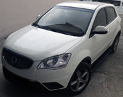 SsangYong Korando 2010-2019 гг. Боковые Подножки Allmond Black (2 шт., Алюминий) фото 2