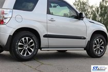 Suzuki Grand Vitara 2005-2017 гг. Боковые трубы BB001 (2 шт., нержавейка) фото 8