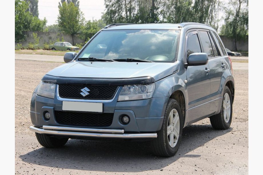 Suzuki Grand Vitara 2005-2017 гг. Передняя двойная дуга 60/42мм нержавейка Image