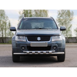 Передняя защита ST015 (нерж. сталь) Suzuki Grand Vitara 2005-2017 гг. фото 1