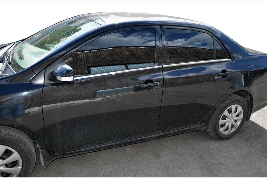 Toyota Corolla 2007-2013 гг. Наружные молдинги окон нержавейка (4 шт) Carmos - Турецкая Нержавеющая Сталь Image