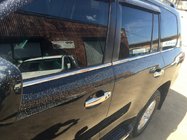 Toyota Land Cruiser 200 2007-2021 гг. Молдинги на стекла (6 шт, нержавейка) Carmos - Турецкая Нержавеющая Сталь фото 7