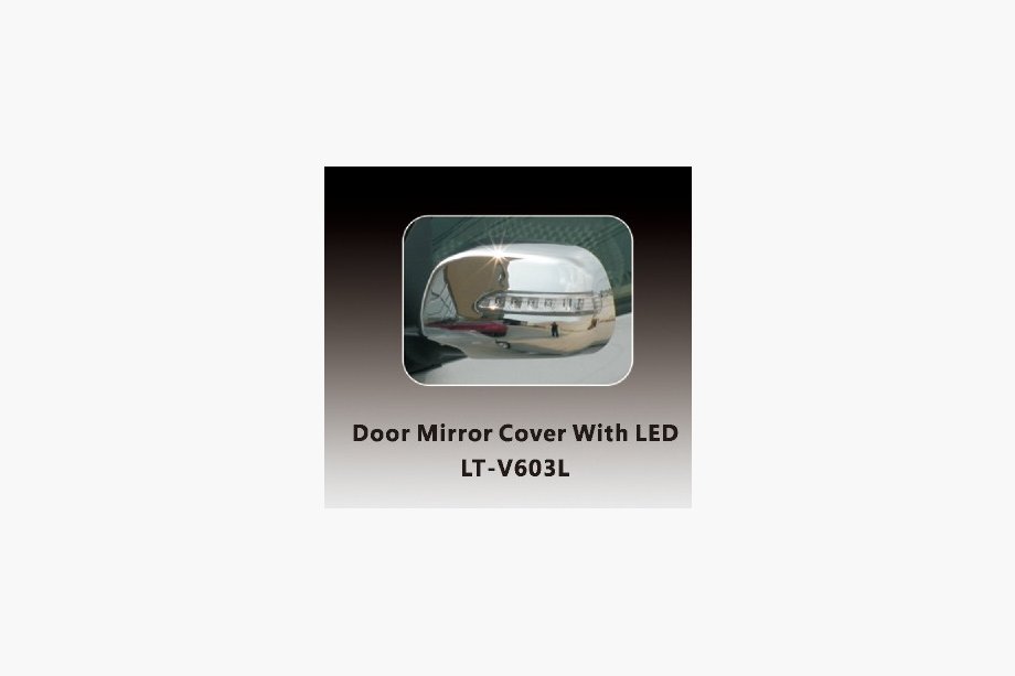 Toyota Rav 4 2006-2013 гг. Накладки на Зеркала с LED (2 шт, пластик) Image