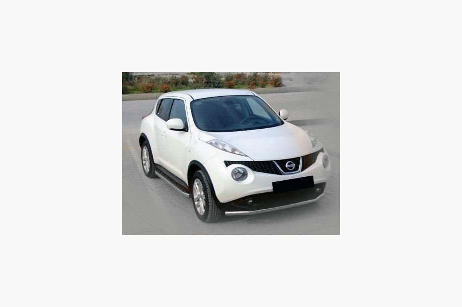 Nissan Juke 2010-2019 гг. Передняя защита ST008-2 (нержавейка) Image