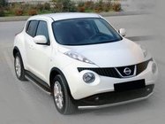 Nissan Juke 2010-2019 гг. Передняя защита ST008-2 (нержавейка) фото 1