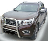 Nissan Navara/NP300 2016- гг. Защита переднего бампера WT018 (нержавейка) фото 1