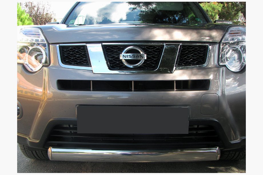 Nissan X-trail T31 2007-2014 гг. Передняя защита ST008-Oval (нержавейка) Фото 1