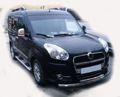 Opel Combo 2012-2018 гг. Передняя защита ST014 (нержавейка) 60/42 мм фото 1