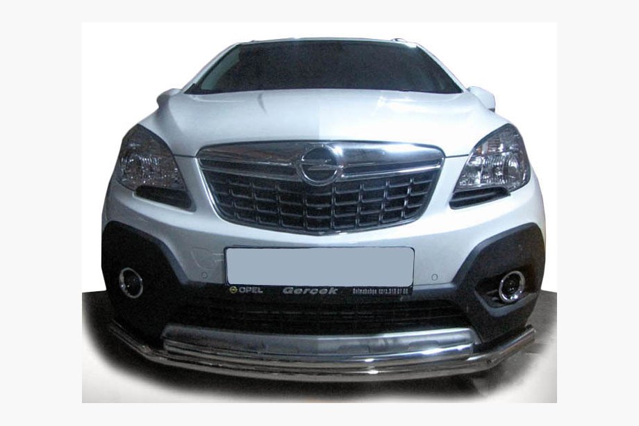 Opel Mokka 2012-2021 гг. Передняя защита ST014 (нержавейка) Image