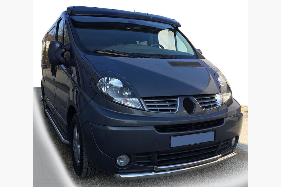 Renault Trafic 2001–2015 гг. Передняя защита ST014 (нержавейка) Image