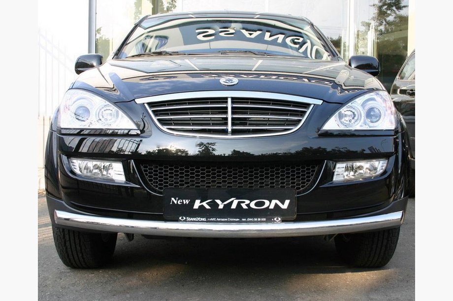 SsangYong Kyron 2005-2014 гг. Передняя Защита ST008 (Нержавейка) Image