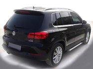Volkswagen Tiguan 2007-2016 гг. Боковые Подножки Allmond Grey (2 шт., Алюминий) фото 1