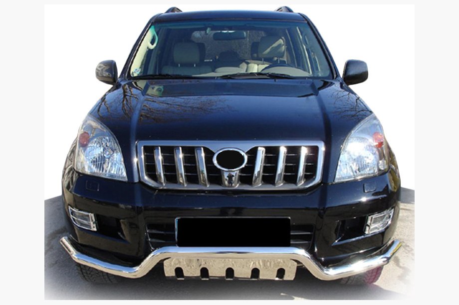 Toyota Land Cruiser Prado 120 2002-2009 гг. Передняя дуга ST013 (нерж. сталь) Image