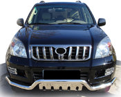 Toyota Land Cruiser Prado 120 2002-2009 гг. Передняя дуга ST013 (нерж. сталь) фото 1