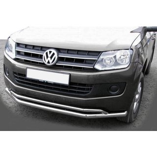 Передняя защита ST017 (нержавейка) Volkswagen Amarok 2010-2022 гг. фото 1