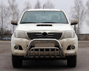 Toyota Hilux 2006-2015 гг. Передний Защитный Дуга WT002 (Нержавейка) фото 1