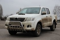Toyota Hilux 2006-2015 гг. Передний Защитный Дуга WT002 (Нержавейка) фото 2